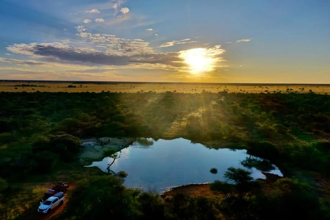 Kalahari landscape at dawn